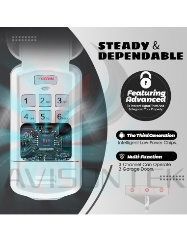 Teclado Inalámbrico Genie GK-BX para Abridor de Garaje