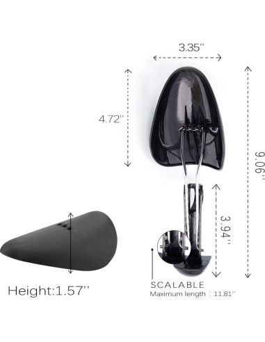 Árboles para Zapatos Ajustables WAJJ para Hombre - Negro