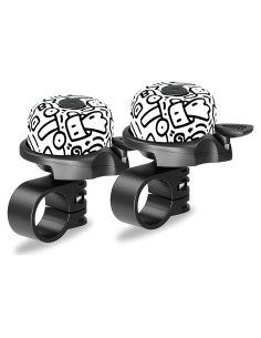 Campana de Bicicleta Rivsli RSUS-BB-BlackGraffiti, Sonido Fuerte