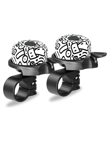 Campana de Bicicleta Rivsli RSUS-BB-BlackGraffiti, Sonido Fuerte