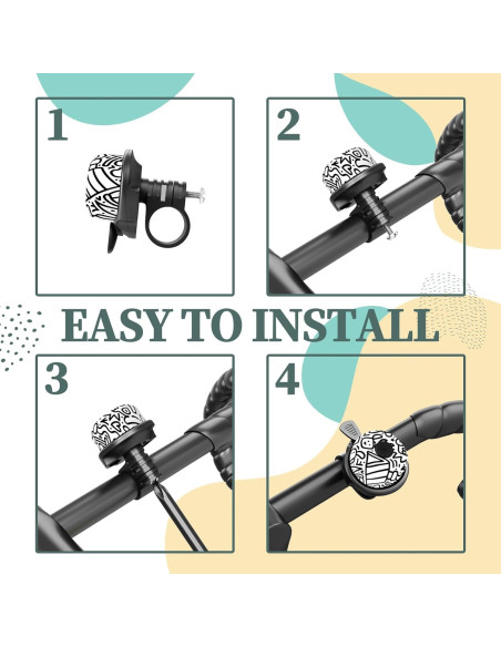 Campana de Bicicleta Rivsli RSUS-BB-BlackGraffiti, Sonido Fuerte