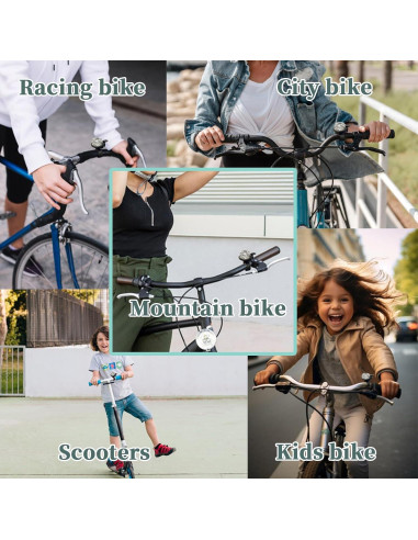 Campana de Bicicleta Rivsli RSUS-BB-BlackGraffiti, Sonido Fuerte