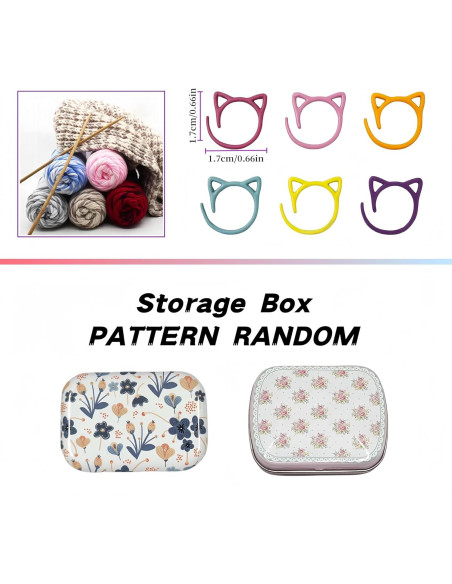 30 Anillos de Marcadores de Punto para Crochet Wonafa