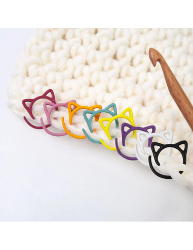 30 Anillos de Marcadores de Punto para Crochet Wonafa