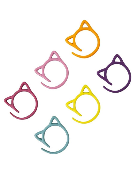 30 Anillos de Marcadores de Punto para Crochet Wonafa