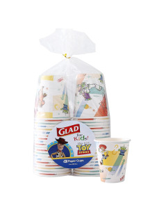 Vasos de Papel Desechables Glad Disney Pixar Toy Story 9 oz - 40 Unidades