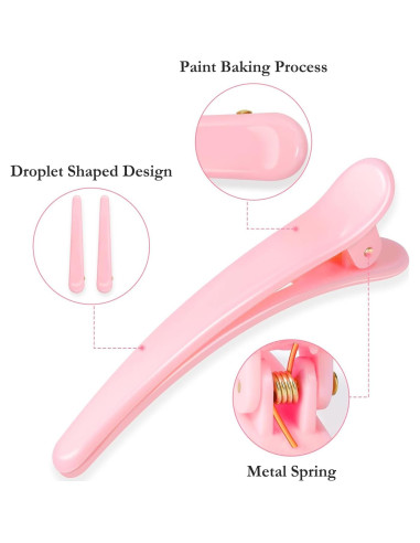 Pinzas para el cabello Sublaga 12 PCS Antideslizantes 8 cm