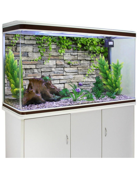Fondo de Acuario de Vinilo AWERT 60x30 cm Ladrillo Rocas Fondo de Acuario de Vinilo AWERT 60x30 cm Ladrillo Rocas