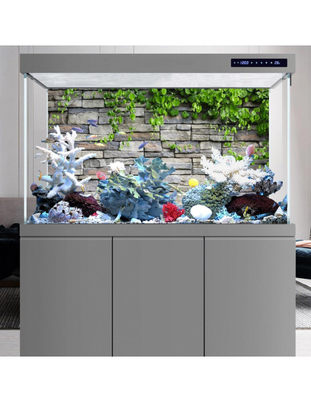 Fondo de Acuario de Vinilo AWERT 60x30 cm Ladrillo Rocas Fondo de Acuario de Vinilo AWERT 60x30 cm Ladrillo Rocas
