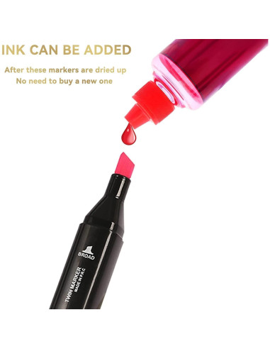 Marcadores de Dibujo WELLOKB 24 Colores Punta de Pincel