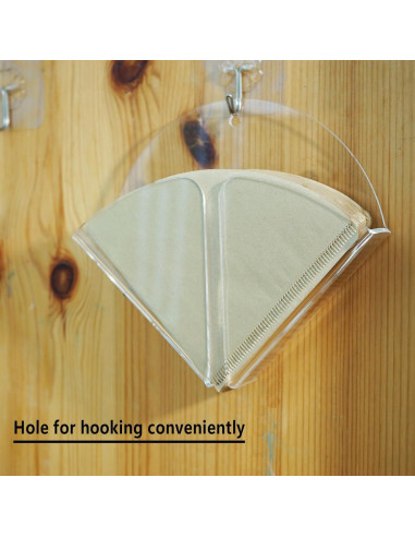 Soporte de Filtro de Café Acrílico Transparente Magnético 80 Filtros