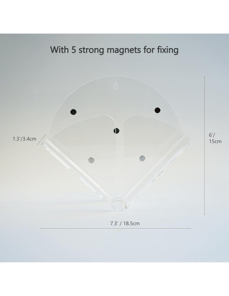 Soporte de Filtro de Café Acrílico Transparente Magnético 80 Filtros
