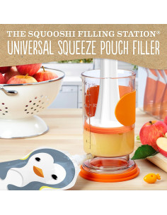 Rellenador de Bolsas Squooshi + 6 Bolsas Reutilizables 148 ml 2