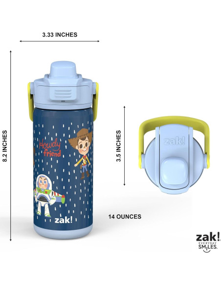 Botella Aislada Zak Designs Toy Story 414 ml Acero Inoxidable