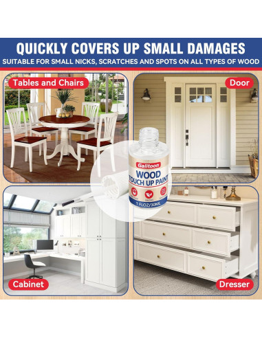 Bolígrafo de Pintura para Madera Galitoon 30 ml Blanco