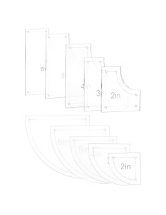 Juego de Plantillas Acrílicas para Acolchado BENECREAT 10 Piezas
