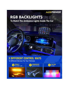 Panel de Interruptores RGB Auxpower A212 12 Gang Automático 2