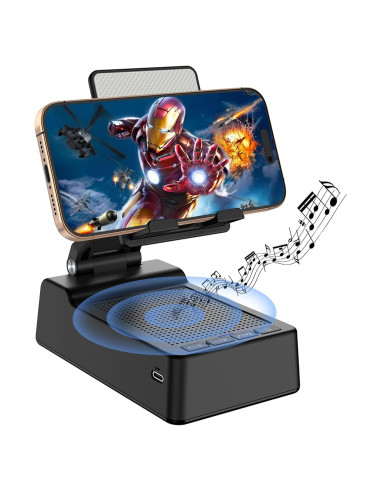 Soporte para Teléfono con Altavoz Bluetooth Fanlory Negro