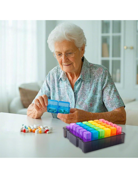 Organizador de Pastillas Mensual Bovintex 30 Días 2 Veces al Día