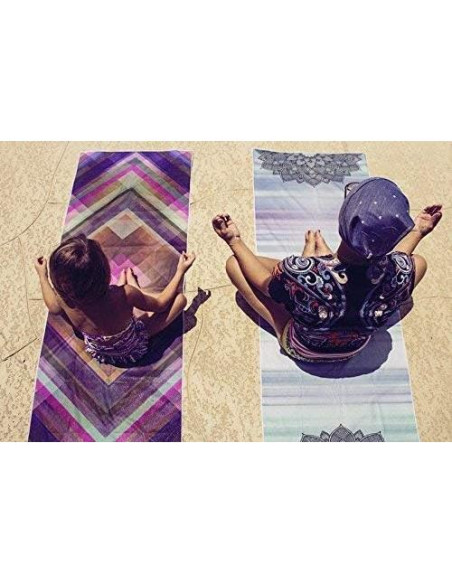 Toalla de Yoga Antideslizante Skyin 182.88x60.96cm Ecológica