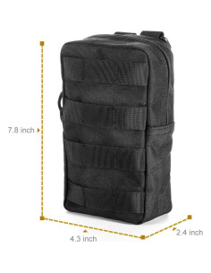 Bolsa Táctica de Agua R.SASR con Cierre de Cordón 2 Pouch Molle 2