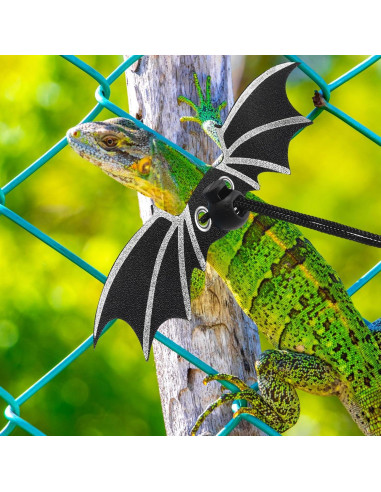 Juego de Arnés y Correa para Dragones Barbudos Wesnoy - 3 Tamaños Ajustables