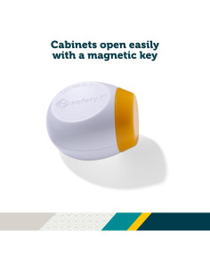 Llaves Magnéticas Adhesivas Safety 1st - 2 Reemplazos Blancas 2