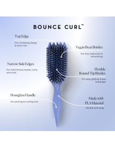 Cepillo Bounce Curl 5-en-1 para Rizos Voluminosos - Azul 2