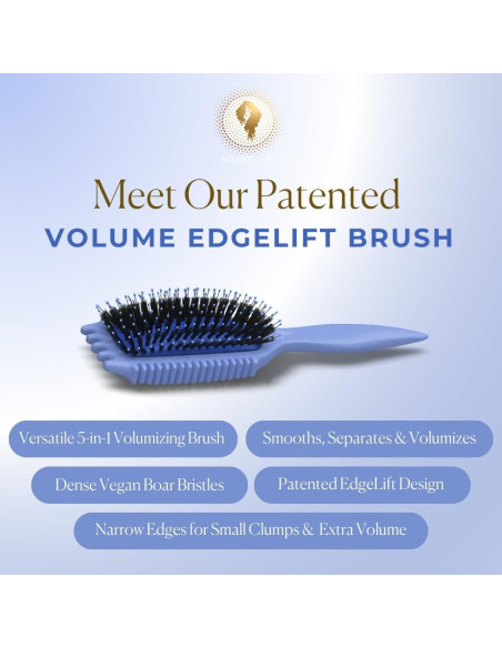 Cepillo Bounce Curl 5-en-1 para Rizos Voluminosos - Azul