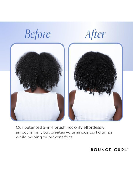 Cepillo Bounce Curl 5-en-1 para Rizos Voluminosos - Azul
