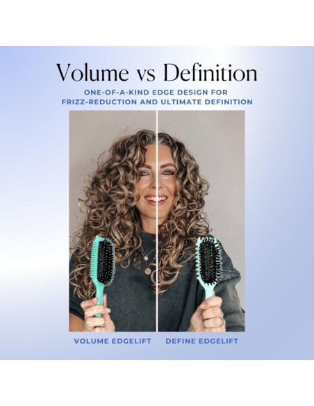 Cepillo Bounce Curl 5-en-1 para Rizos Voluminosos - Azul