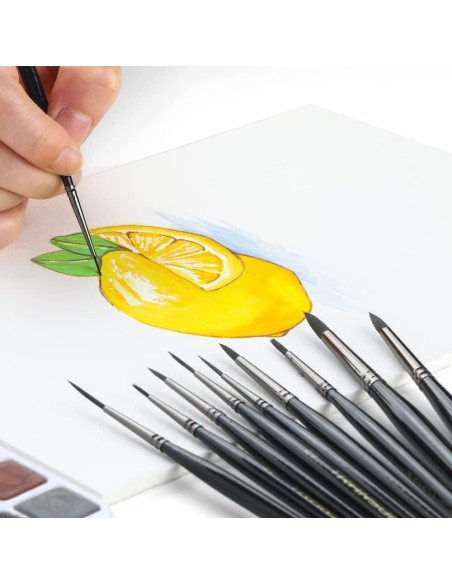 Set de Pinceles de Detalle Transon 10 Piezas para Pintura