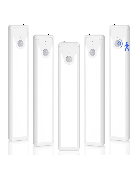 Luz de Gabinete LED SUNLINKCO 8" Sensor Movimiento 5 Pzs