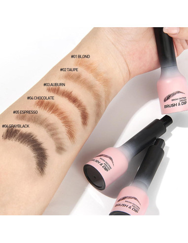 Set de Brocha Angulada y Gel para Cejas Peehss - 01 Rubio