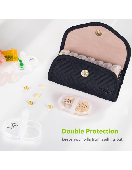 Organizador Semanal de Pastillas BAGSFY AM PM 2 Veces al Día Organizador Semanal de Pastillas BAGSFY AM PM 2 Veces al Día