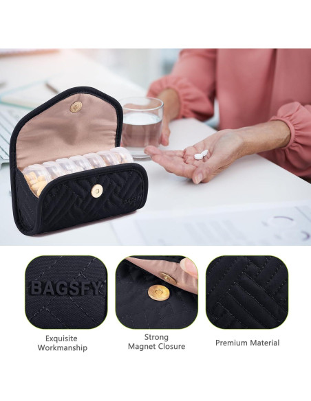 Organizador Semanal de Pastillas BAGSFY AM PM 2 Veces al Día Organizador Semanal de Pastillas BAGSFY AM PM 2 Veces al Día