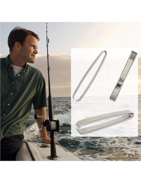 Pinzas para Espinas de Pescado Kwizing - Acero Inoxidable 12.1 cm