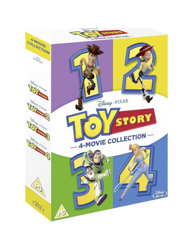 Caja Blu-ray Toy Story 1-4 Región Libre Disney