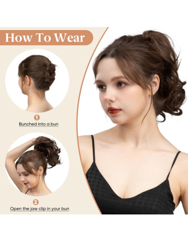 Clip de Garra para Extensiones de Cabello Sintético CJL - 2 Piezas