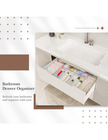 Organizador de Cajones Criusia 7 PCS - Plástico PET Antideslizante Organizador de Cajones Criusia 7 PCS - Plástico PET Antideslizante