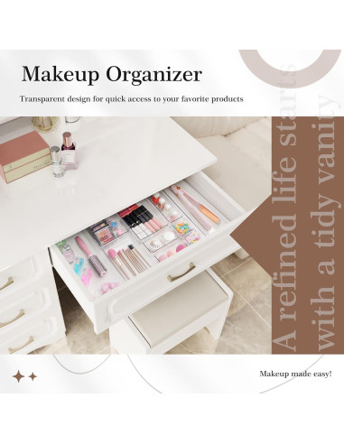 Organizador de Cajones Criusia 7 PCS - Plástico PET Antideslizante