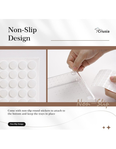Organizador de Cajones Criusia 7 PCS - Plástico PET Antideslizante