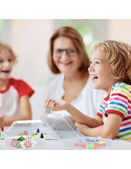 Contenedores de Plástico Transparente Rocutus 12 Piezas 12.4x12.4x3.6cm Contenedores de Plástico Transparente Rocutus 12 Piezas 12.4x12.4x3.6cm