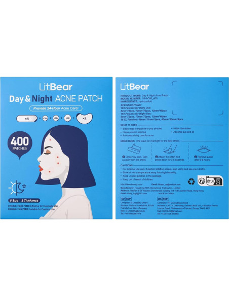 Parches para Granos LitBear - 400 Unidades, 5 Tamaños