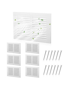 Cubiertas de Ventilación de Aire Pelopy 6 Pcs 25.4x15.2 cm Blancas