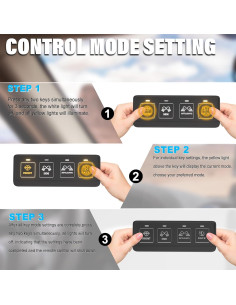 Panel de Interruptores Inalámbrico 4 Gang Somaer a Prueba de Agua 2