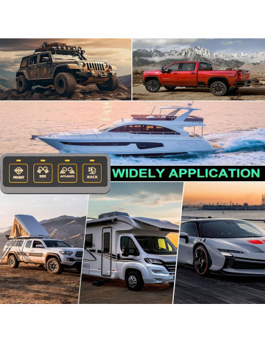 Panel de Interruptores Inalámbrico 4 Gang Somaer a Prueba de Agua