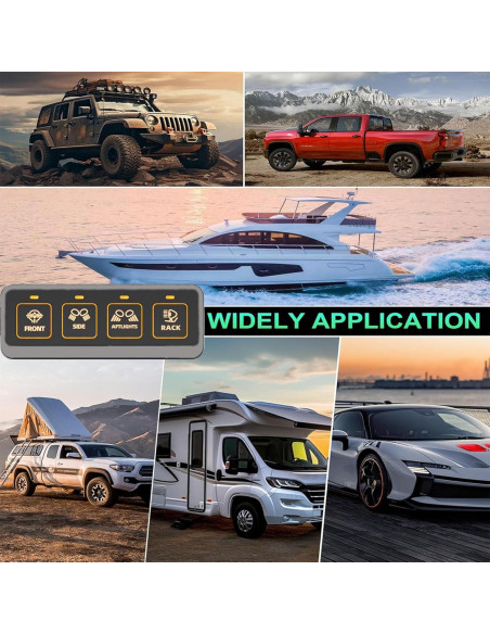 Panel de Interruptores Inalámbrico 4 Gang Somaer a Prueba de Agua