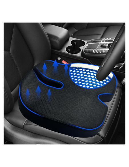 Cojín de Asiento de Gel y Espuma TOYALI CST-ZD Negro 45x46 cm