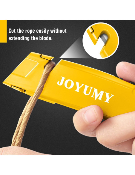 Cortador de Cajas Utilitario JOYUMY Retráctil 2 Paquetes Amarillo Cortador de Cajas Utilitario JOYUMY Retráctil 2 Paquetes Amarillo